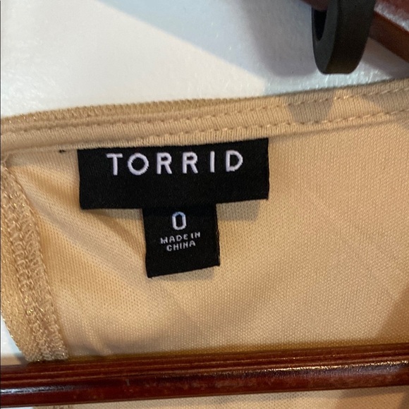 Torrid Gold Embellished Tiered Mini Dress - Picture 3 of 13